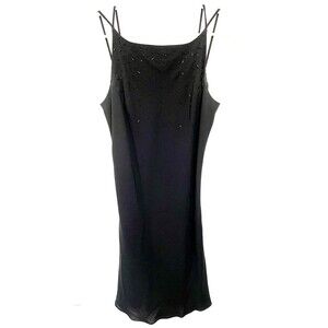 Vtg 90s Jones Wear Prom Evening‎ Cocktail Maxi Dress" Sz 8 Beaded Dress